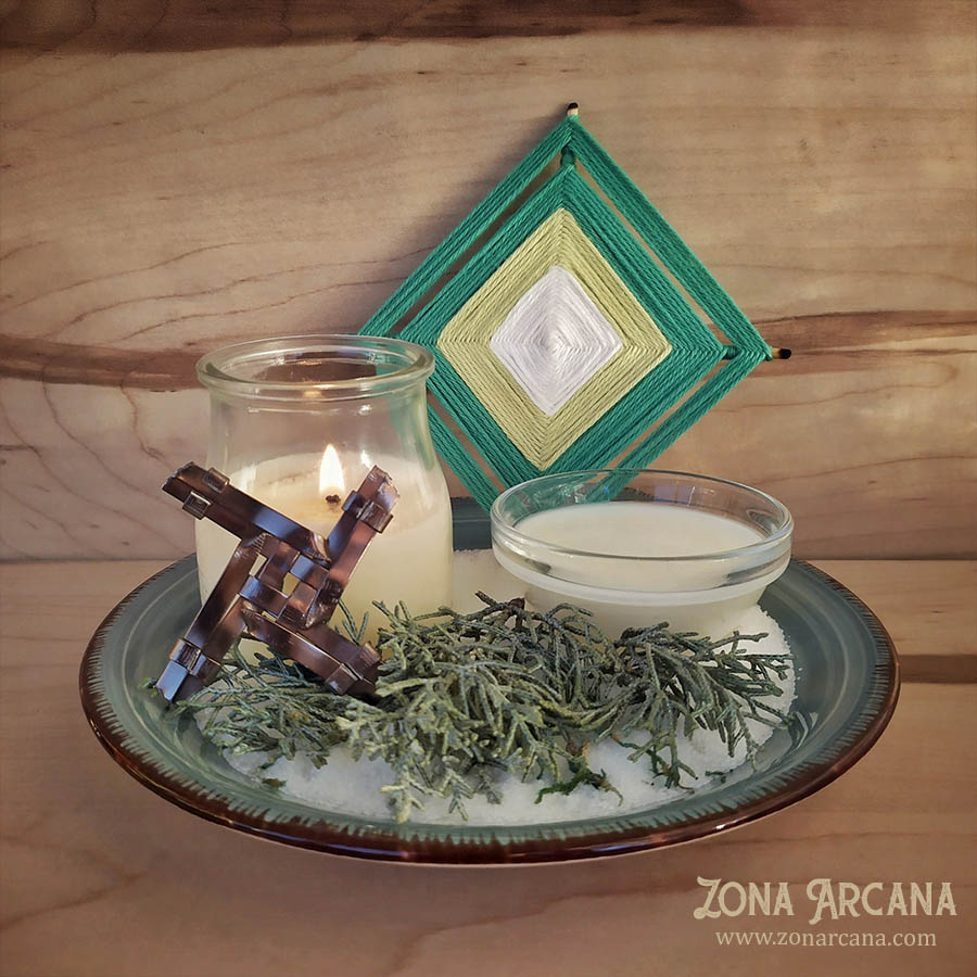 Mini altar de Imbolc