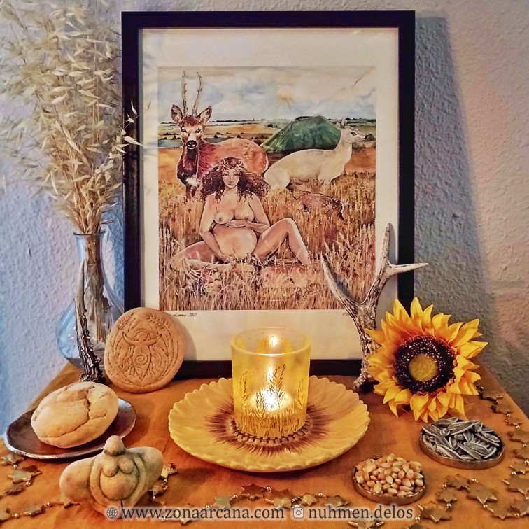 El altar de Ker, la Diosa Madre de Lammas