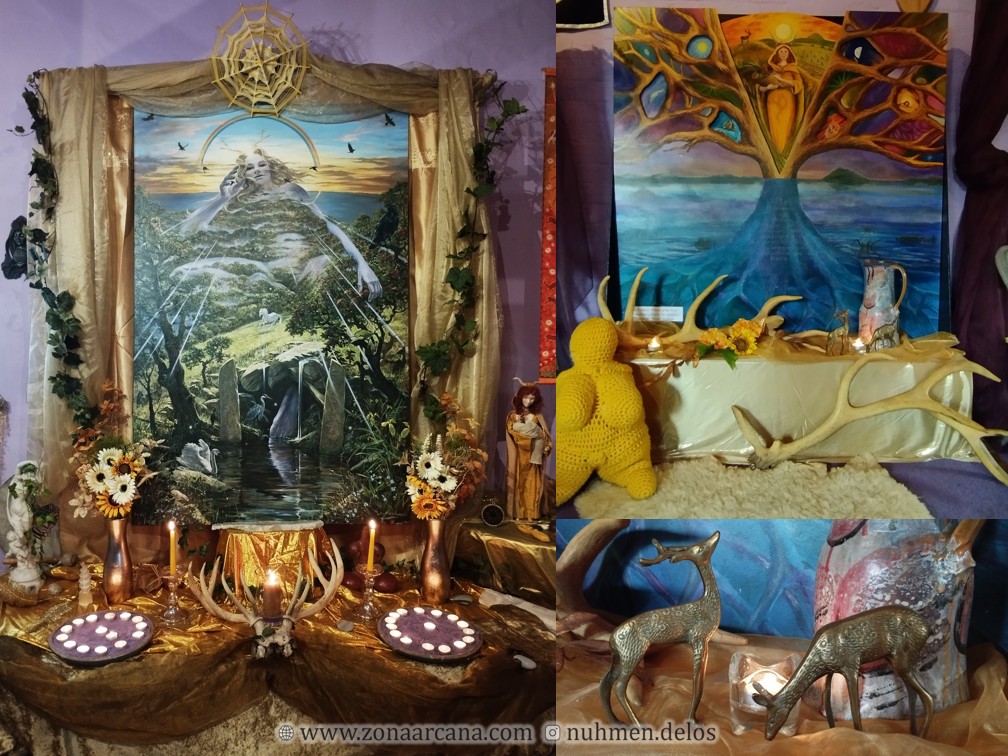 Altar de Lammas del Glastonbury Goddess Temple