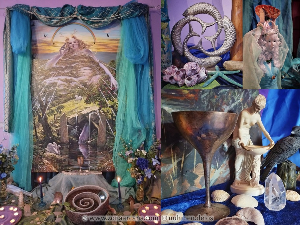 Altar de Litha del Glastonbury Goddess Temple