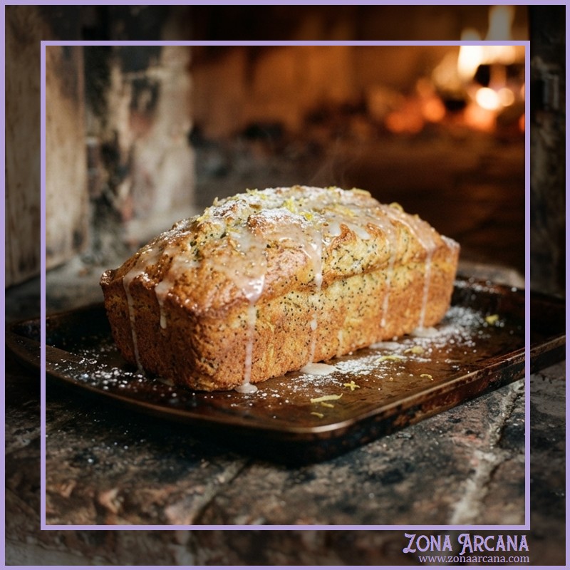 Receta para Litha: Bizcocho de limón y semillas de amapola.