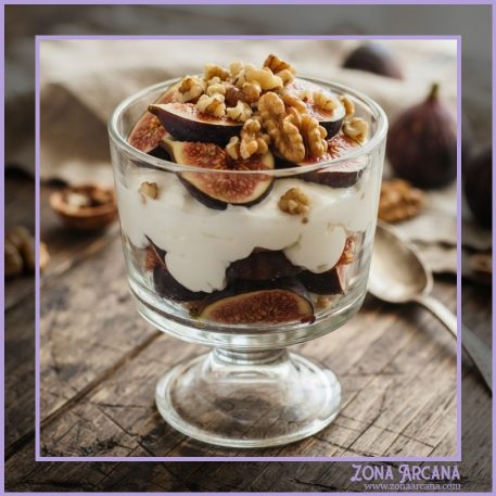 Receta para Litha: Copa de yogur con brevas