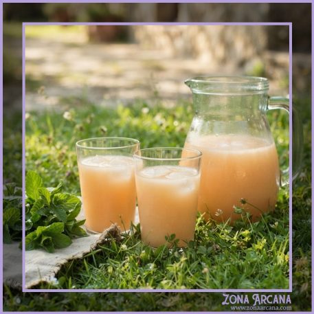 Receta para Litha: Zumo de melón y menta